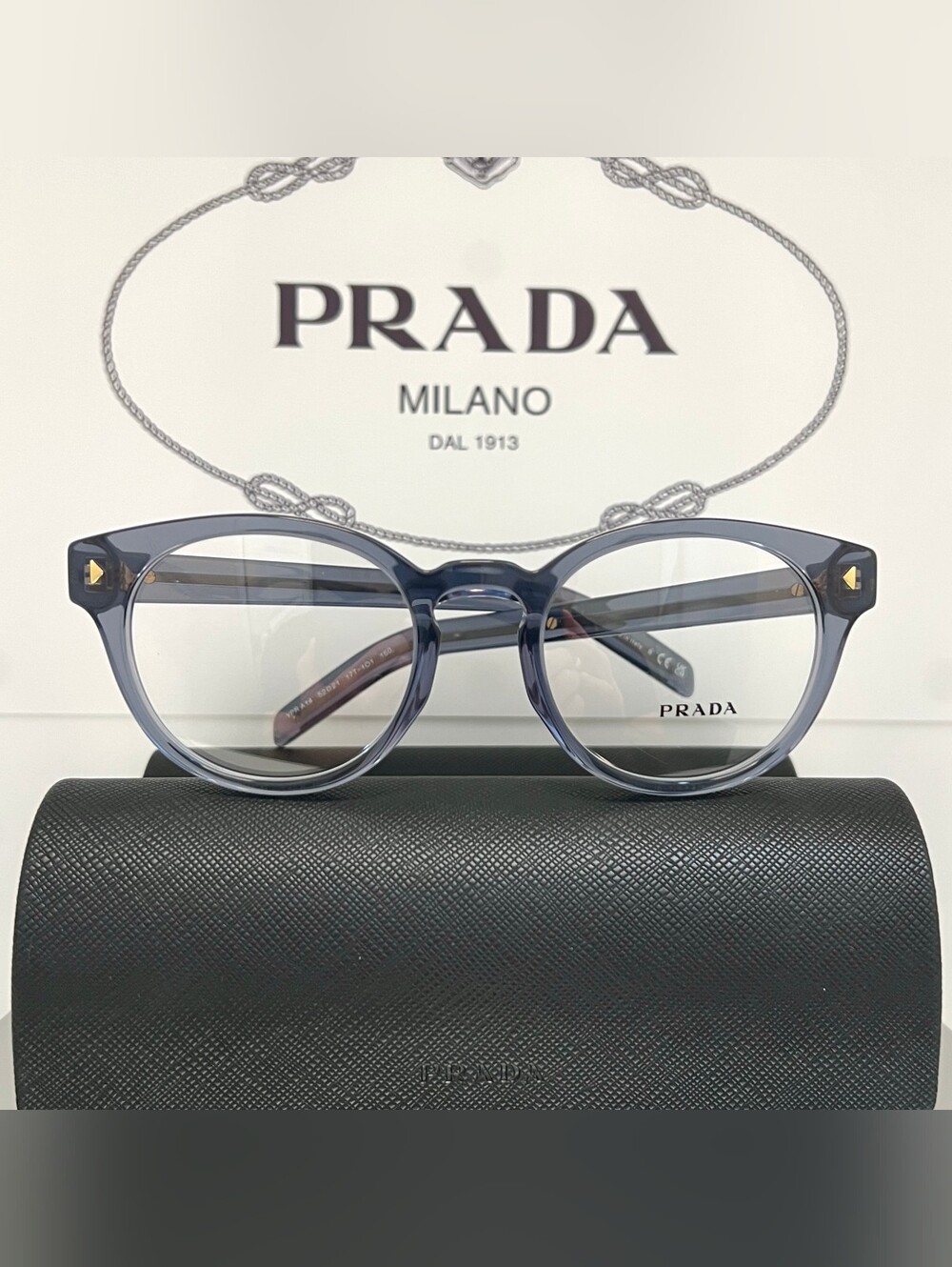 Prada Milano Eyeglasses VP-RA14 Translucent Grey - Picture 8 of 9